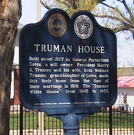 Truman-Wallace-Gates Home Historical Marker.